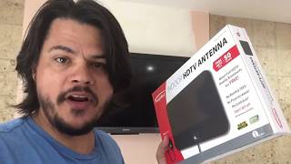 1byone indoor HD Antenna Unbox  Install  Review Cord Cutter [upl. by Tipton638]