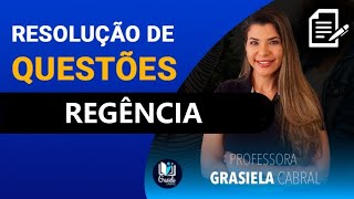 LIVE 32  REGÃŠNCIA  RESOLUÃ‡ÃƒO DE QUESTÃ•ES  PROFESSORA GRASIELA CABRAL [upl. by Atinoj489]