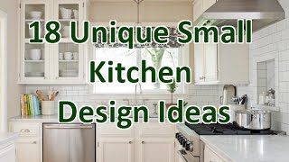 18 Unique Small Kitchen Design Ideas  DecoNatic [upl. by Nimaynib33]