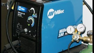 Unboxing Miller 180 Autoset mig welder 230V [upl. by Tserof]