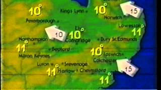 Anglia News  Titles  Weather ITV  1995 [upl. by Brandais470]