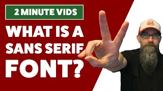 What is a sans serif font [upl. by Saied]