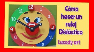 Cómo hacer un reloj didáctico fácil [upl. by Lyford]