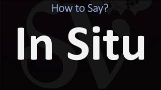 How to Pronounce In Situ CORRECTLY [upl. by Takara]