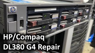 HP DL380 G4 Repair No POST [upl. by Adnaluoy667]