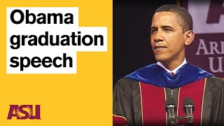 Barack Obama graduation speech Arizona State University ASU [upl. by Olenta]