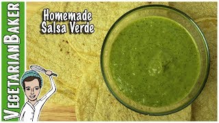 How To Make Easy Salsa Verde  Mexican Green Sauce [upl. by Stanwood]