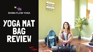 Manduka Best Yoga Mat Bag Review I Yoga Bag Review yoga accessories [upl. by Sirahc]