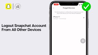 How To Logout Snapchat Account From All Other Devices 2024 GUIDE [upl. by Endys]