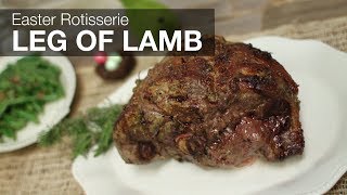 Ronco Recipes  GarlicStudded Easter Rotisserie Leg Of Lamb [upl. by Amara]