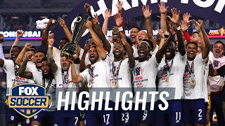 USMNT win dramatic Gold Cup final over Mexico in extra time 10  2021 Gold Cup [upl. by Yrocal]