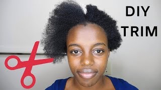 How To Trim Short 4C Natural Hair At Home [upl. by Odraccir]