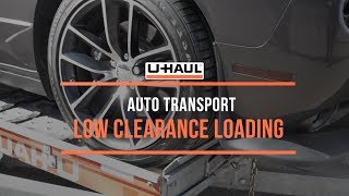 Auto Transport Low Clearance Loading [upl. by Ynnaj]