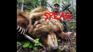 First Grizzly Ever Speared on Video  The throw [upl. by Allicserp]