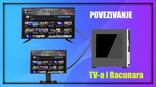 Kako povezati TV sa racunarom [upl. by Naletak]