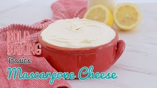 How to make Homemade Mascarpone Italian Cream Cheese Recipe [upl. by Monreal]