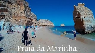 ALGARVE Praia da Marinha beach Portugal [upl. by Annaiviv]