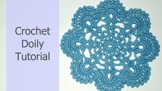 How to Crochet a Lacy Doily Tutorial  Crochet StepbyStep Guide Part 2 [upl. by Lali]