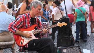 Street musician plays Stairway to Heaven Piazza Navona Rome 1080p [upl. by Pernas]