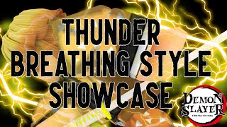 Full Thunder Breathing Style Showcase  Demon Slayer RPG 2  Roblox [upl. by Arukas]