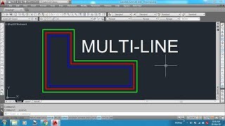 How to draw Multi Line in AutoCAD [upl. by Vernita]