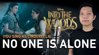 No One Is Alone Baker Part Only  Karaoke  Into The Woods [upl. by Ellennoj770]