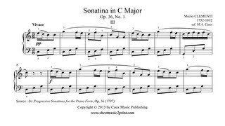 Clementi  Sonatina Op 36 No 1 33 [upl. by Poland377]