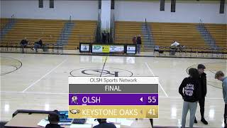 OLSH Girls Basketball  Keystone Oaks [upl. by Gilberta]