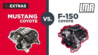 Mustang vs F150 Coyote Engine  Whats The Difference [upl. by Enneyehs]