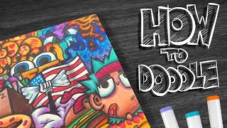 HOW TO DOODLE Cool tips😎 [upl. by Shaia586]