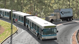 Articulated Bus Crashes 2  BeamNGdrive [upl. by Ydnolem80]