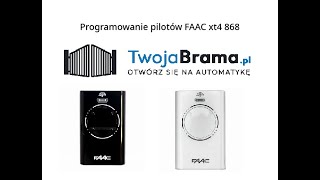 Programowanie pilotów FAAC xt4 868 [upl. by Eegnat]