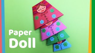 How to make Paper Doll  Easy nested doll for kids [upl. by Adim]