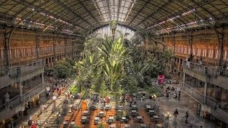 A Walk Around Atocha Railway Station Madrid [upl. by Stanhope]