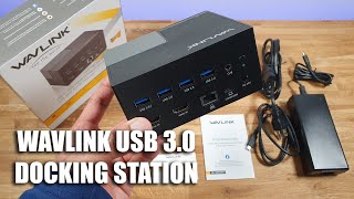 WAVLINK USB 30 Dual Screen Docking Station Unboxing and Setup  Working From Home Essential [upl. by Clie]