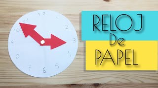 COMO HACER UN RELOJ DE PAPEL [upl. by Zerimar]