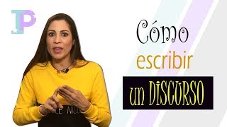 Cómo escribir un DISCURSO [upl. by Puritan699]