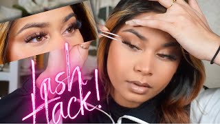 LASH HACK  How to Apply Lashes Underneath For Beginners [upl. by Yup]