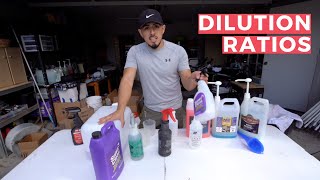 How To Dilute Detailing Products 101 41  Dilution Ratio Guide [upl. by Nani]