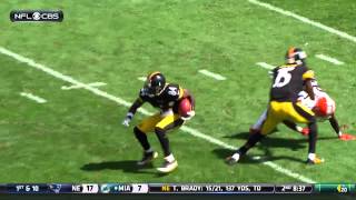 Antonio Brown Kicks Browns Punter Spencer Lanning During Return [upl. by Choo]