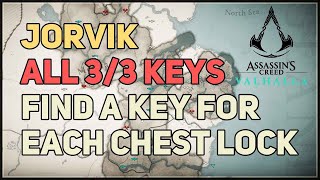 Find a key for each chest lock Jorvik Assassins Creed Valhalla [upl. by Franni]