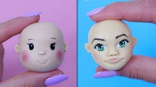 How To Make Fondant Face Tutorial Simple and Advanced version [upl. by Esilehs]