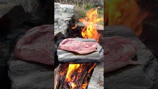 Stone cooking steak🥩 [upl. by Nava]