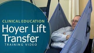 Clinical Education  Hoyer Lift Transfer Training video [upl. by Rebma]