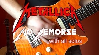 Metallica  No Remorse full guitar cover with all solosHQ [upl. by Culosio]