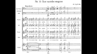 Anton Bruckner  Ecce sacerdos magnus WAB 13 w score [upl. by Minardi]