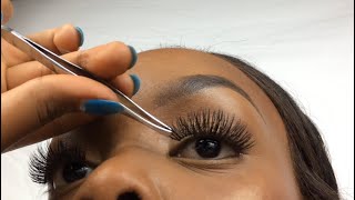 HOW TO Apply False Eyelashes for Beginners [upl. by Sezen]