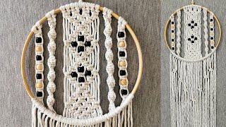 DIY Atrapasueños en MACRAME  paso a paso  DIY Macrame Dreamcatcher Tutorial [upl. by Olbap68]