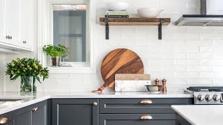 Interior Design — A TwoToned Kitchen Makeover [upl. by Humph]