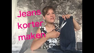 Jeans korter maken [upl. by Arramat]